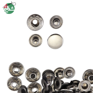 دکمه چهار پارچه الفا نقره ای - خرازی شفافی