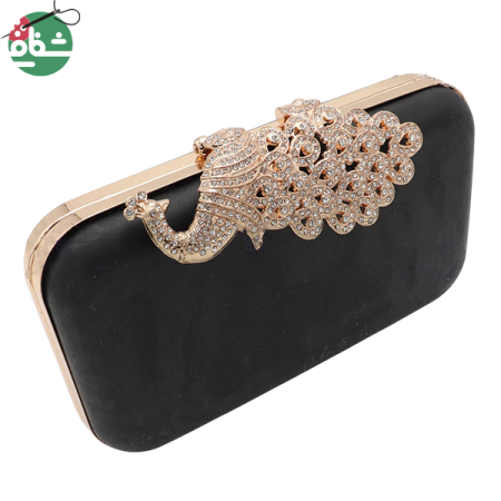 کیف کلاچ طاووسی - خرازی شفافی