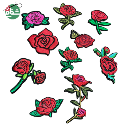 برچسب حرارتی طرح گل - خرازی شفافی