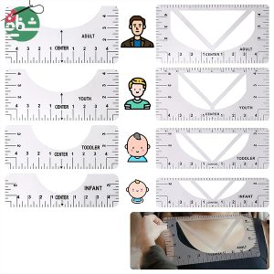 خط کش یقه هفت ۴ تکه نشکن - خرازی شفافی