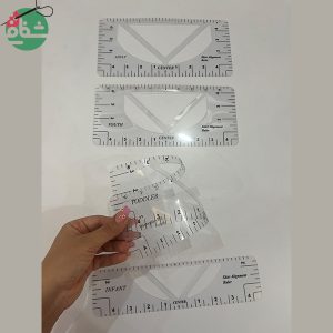 خط کش یقه هفت ۴ تکه نشکن - خرازی شفافی