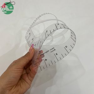 خط کش یقه هفت ۴ تکه نشکن - خرازی شفافی