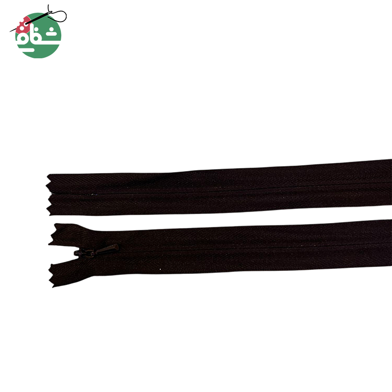 زیپ مخفی ۶۰سانت مشکی - خرازی شفافی