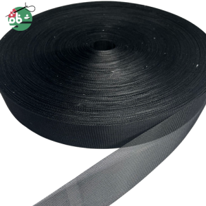نوار گان ۳ سانت مشکی - خرازی شفافی