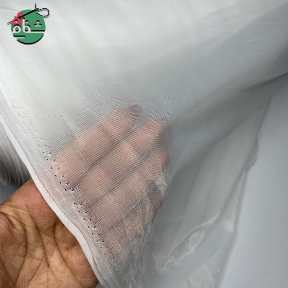 تور ترنسپرنت سفید - خرازی شفافی