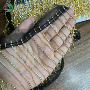 خرجکار نگین و زنجیری طلایی - خرازی شفافی