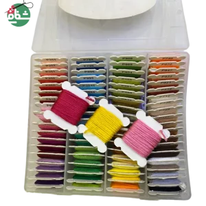 باکس نخ گلدوزی و کوبلن دوزی بوبین دار ۸۰ عددی برند پنگوئن