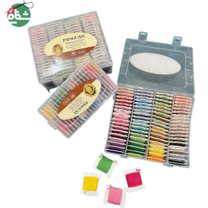 باکس نخ گلدوزی و کوبلن دوزی بوبین دار۴۰ عددی برند پنگوئن