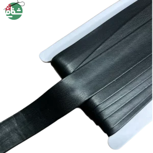 نوار اریب چرم خارجی مشکی 3سانت(بسته ۱۰متری)