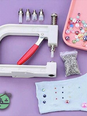 پک دستگاه نگین زن و مروارید - خرازی شفافی